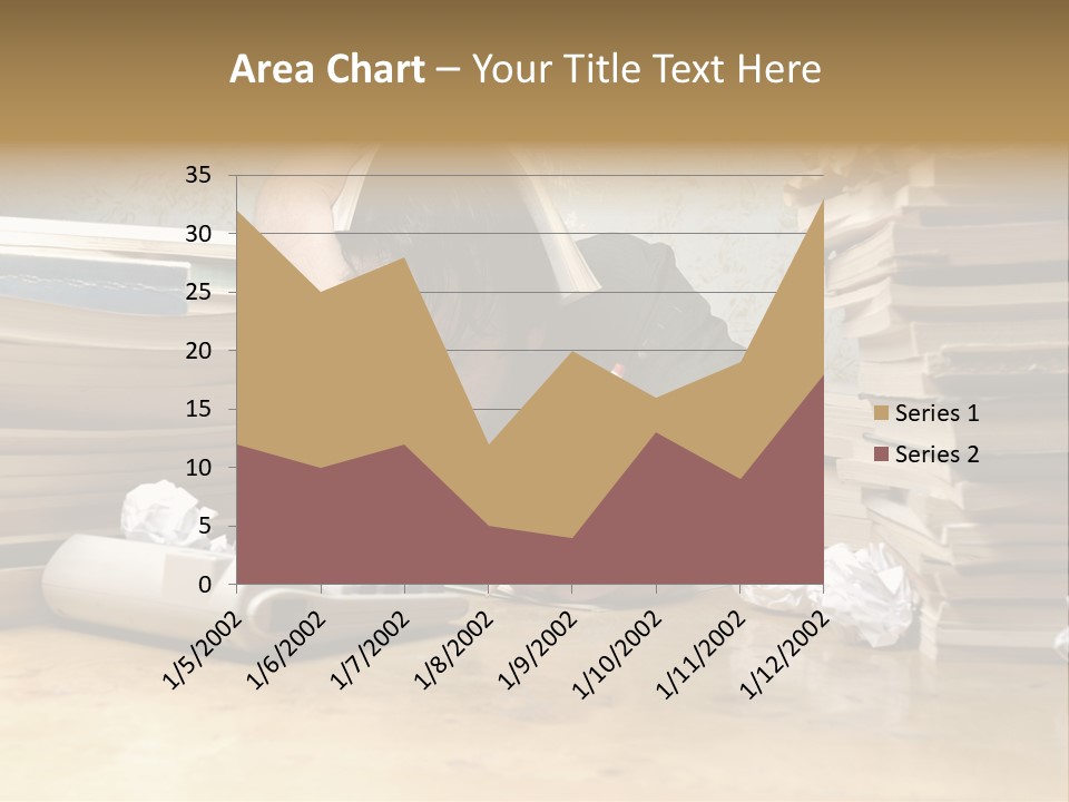 Accountant Alone Books PowerPoint Template