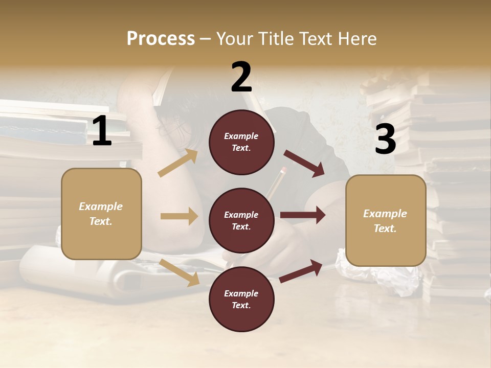 Accountant Alone Books PowerPoint Template