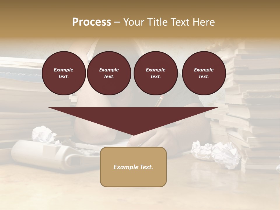 Accountant Alone Books PowerPoint Template