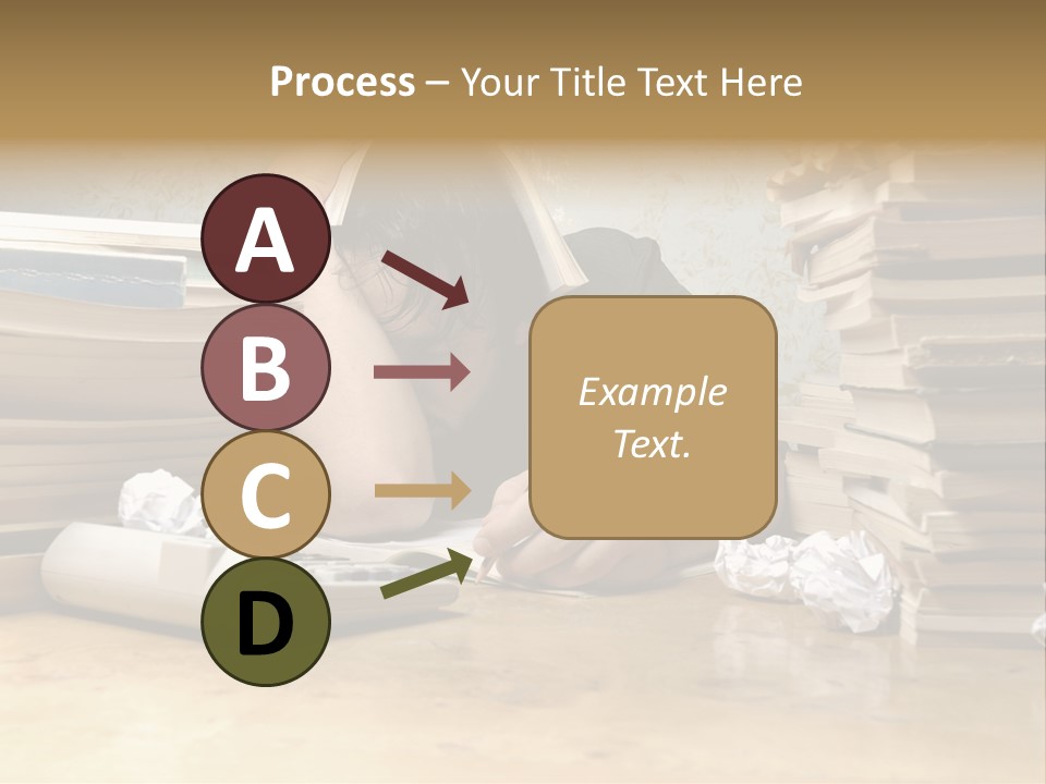 Accountant Alone Books PowerPoint Template