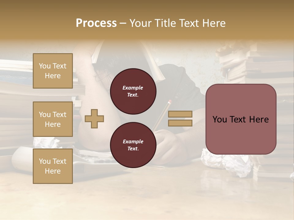 Accountant Alone Books PowerPoint Template