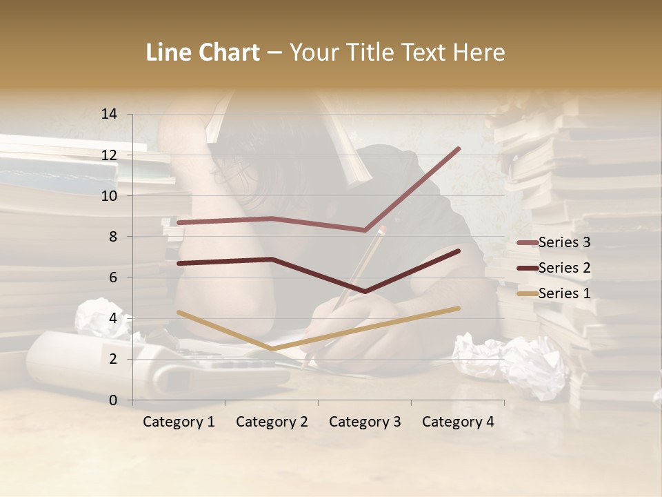 Accountant Alone Books PowerPoint Template