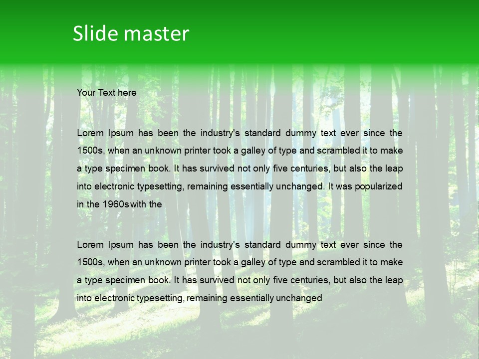 Growth Scenery Wild PowerPoint Template