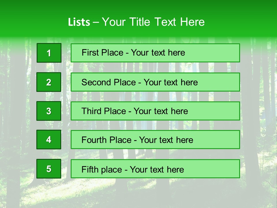 Growth Scenery Wild PowerPoint Template