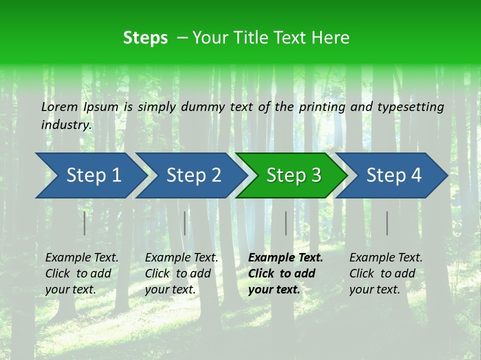 Growth Scenery Wild PowerPoint Template