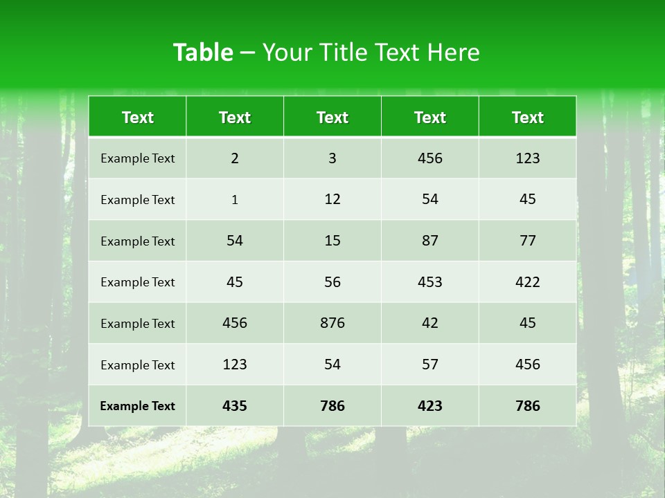 Growth Scenery Wild PowerPoint Template