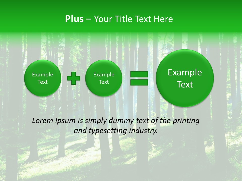 Growth Scenery Wild PowerPoint Template