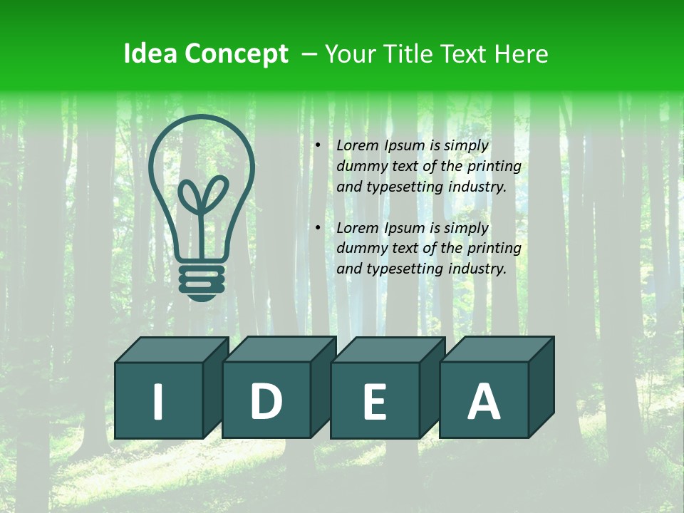 Growth Scenery Wild PowerPoint Template