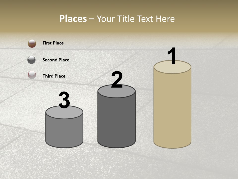 Dotted Similarity Roof Shingles PowerPoint Template