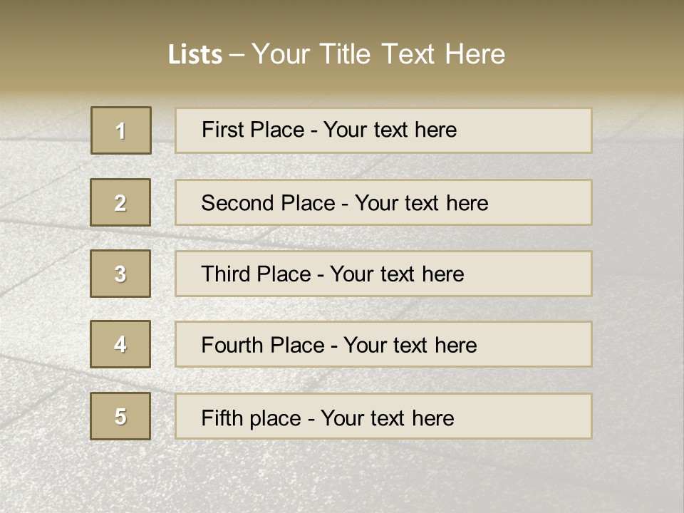 Dotted Similarity Roof Shingles PowerPoint Template