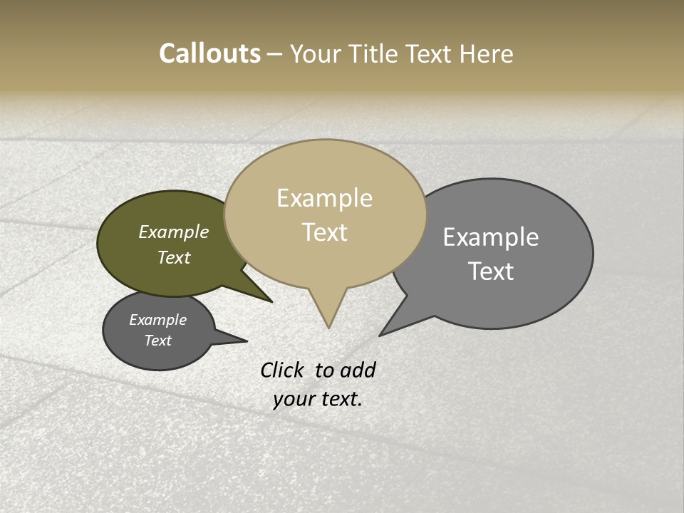 Dotted Similarity Roof Shingles PowerPoint Template