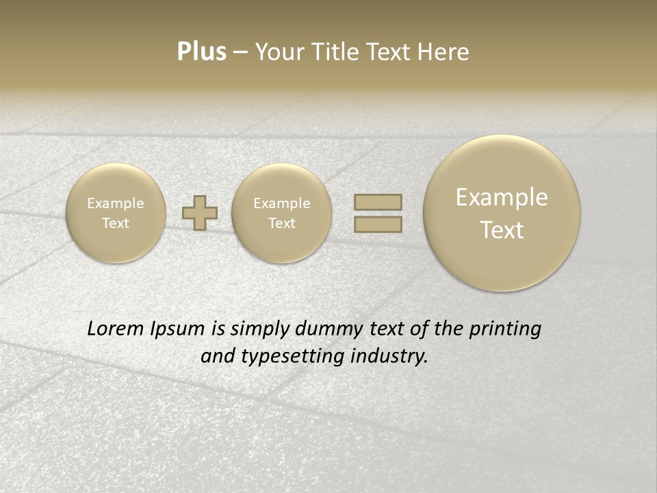 Dotted Similarity Roof Shingles PowerPoint Template