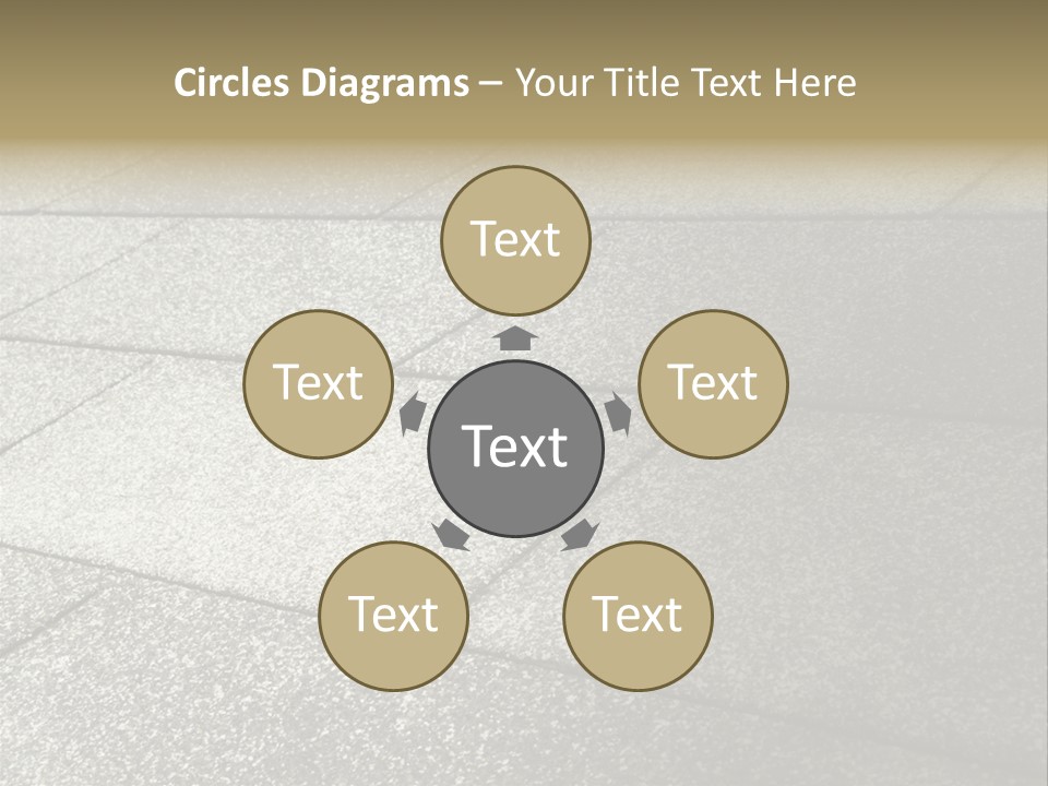 Dotted Similarity Roof Shingles PowerPoint Template
