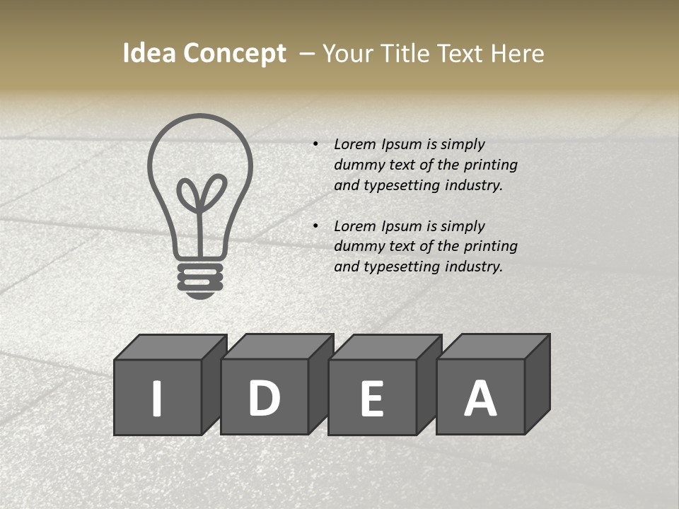 Dotted Similarity Roof Shingles PowerPoint Template