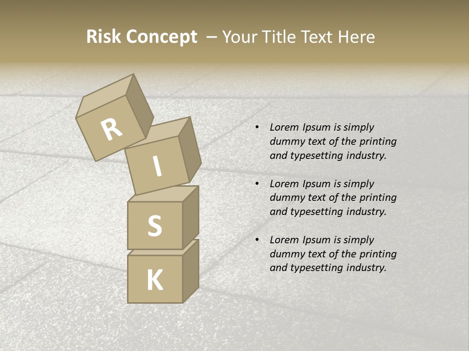 Dotted Similarity Roof Shingles PowerPoint Template