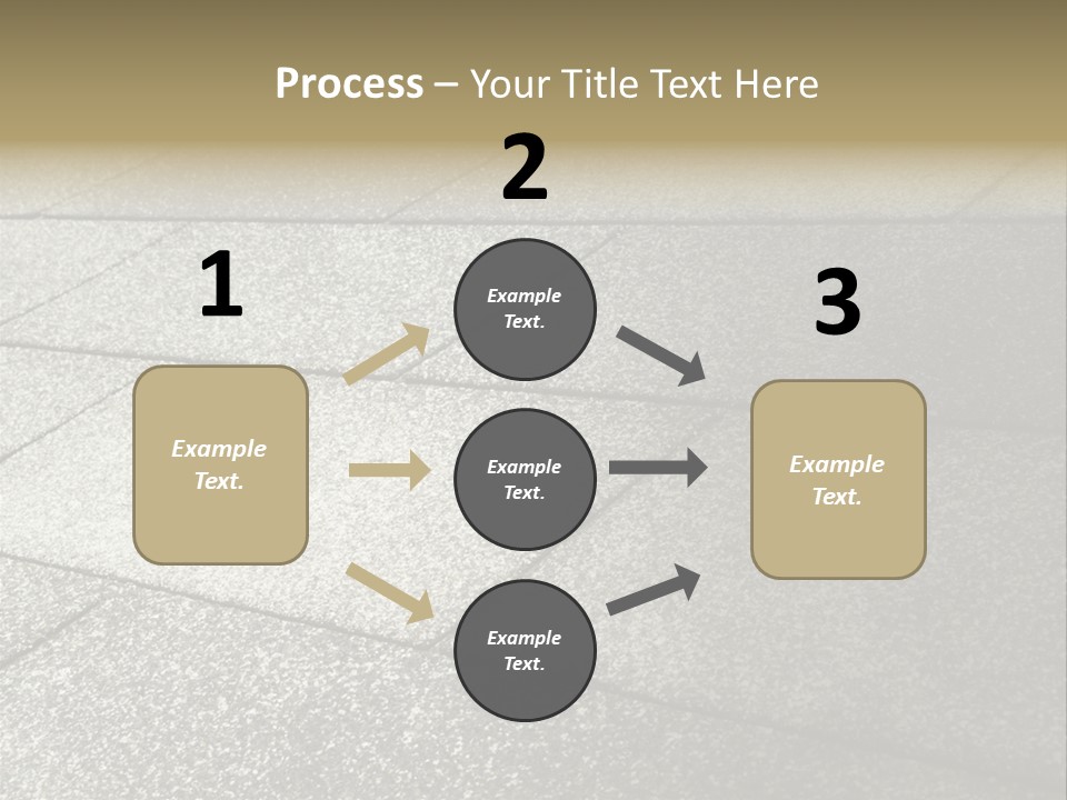 Dotted Similarity Roof Shingles PowerPoint Template