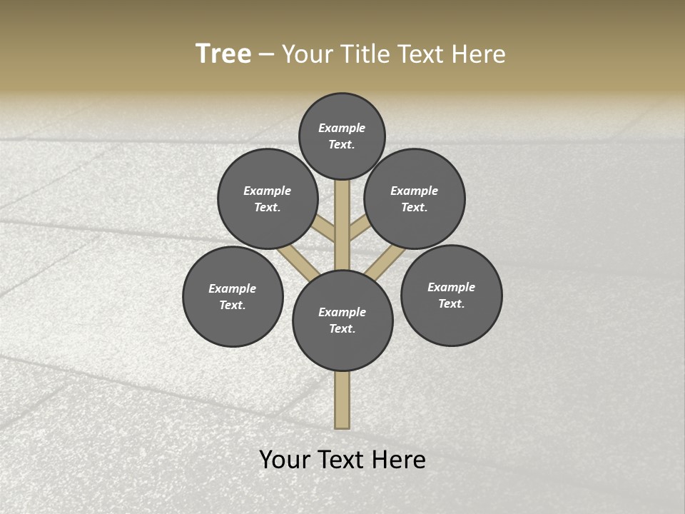 Dotted Similarity Roof Shingles PowerPoint Template