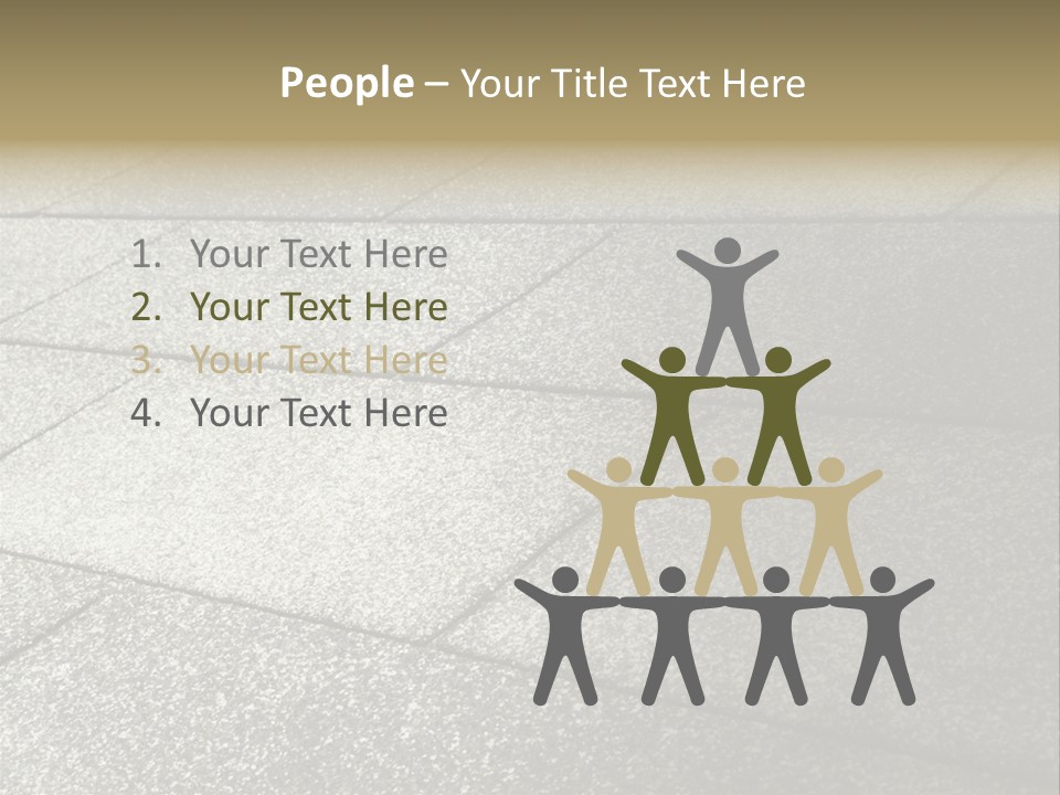 Dotted Similarity Roof Shingles PowerPoint Template