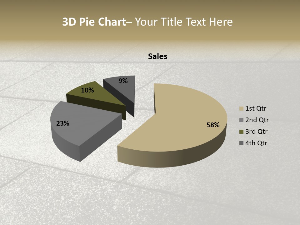Dotted Similarity Roof Shingles PowerPoint Template