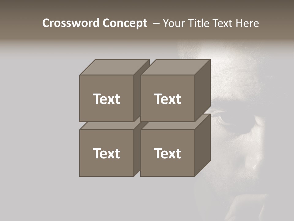 Thinking Dreaming Sly PowerPoint Template