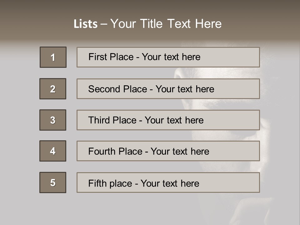 Thinking Dreaming Sly PowerPoint Template