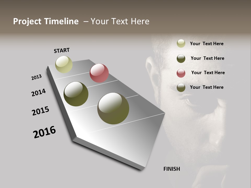 Thinking Dreaming Sly PowerPoint Template
