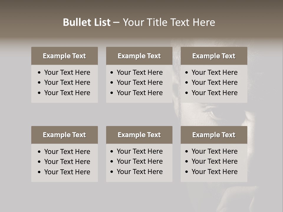 Thinking Dreaming Sly PowerPoint Template