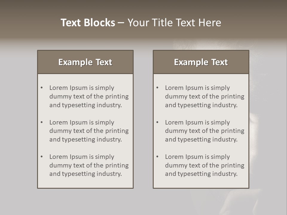 Thinking Dreaming Sly PowerPoint Template