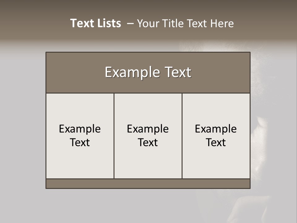 Thinking Dreaming Sly PowerPoint Template