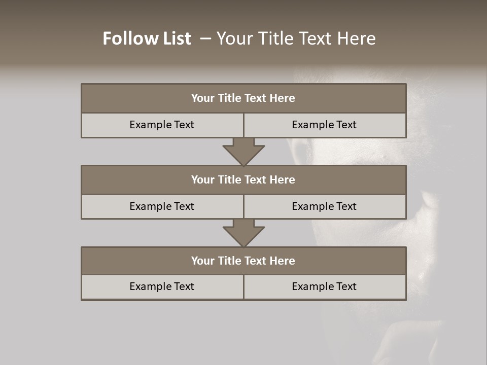Thinking Dreaming Sly PowerPoint Template