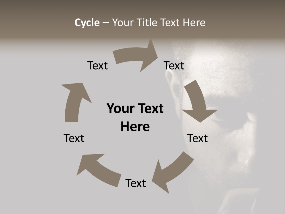 Thinking Dreaming Sly PowerPoint Template
