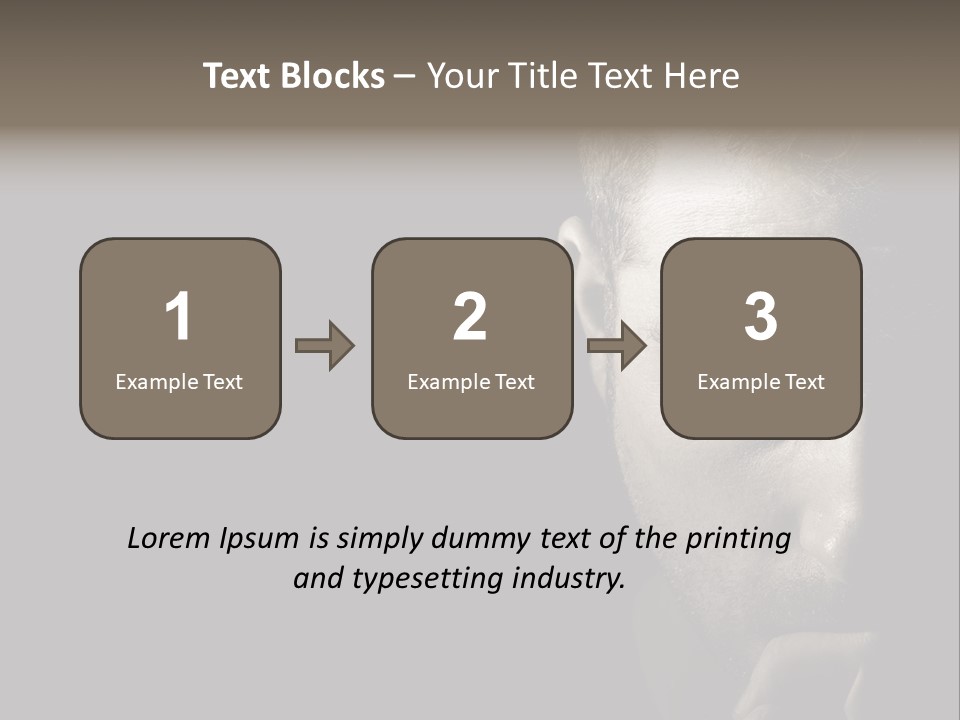 Thinking Dreaming Sly PowerPoint Template