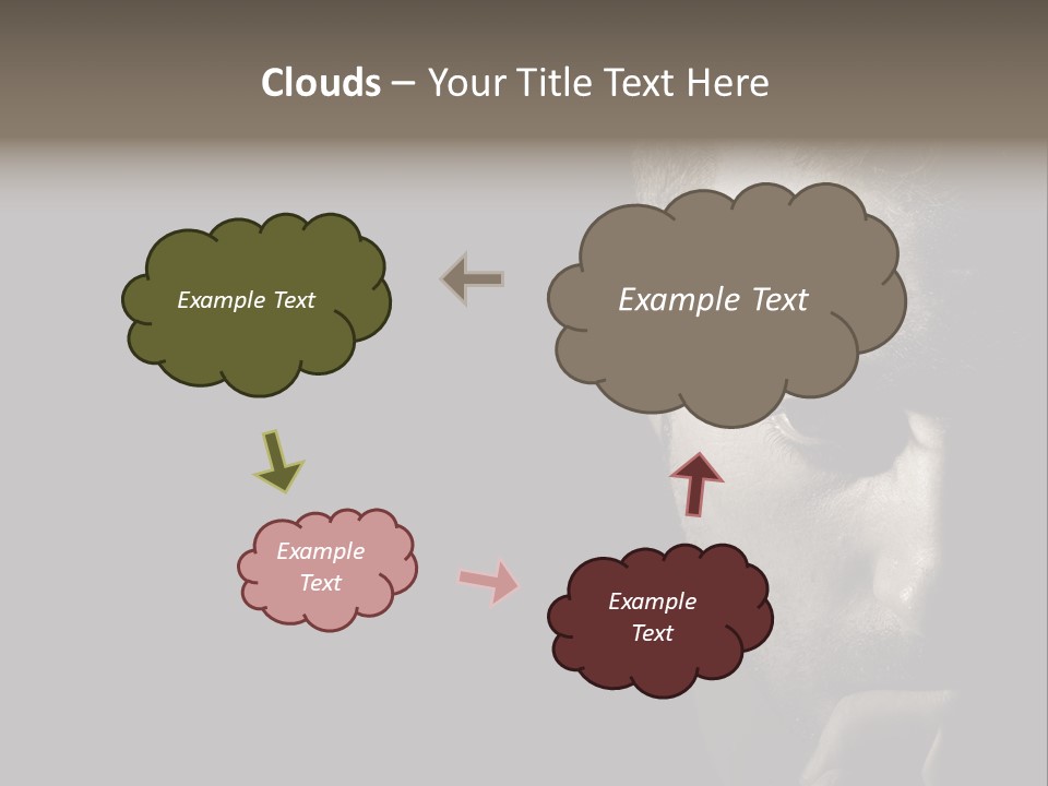 Thinking Dreaming Sly PowerPoint Template