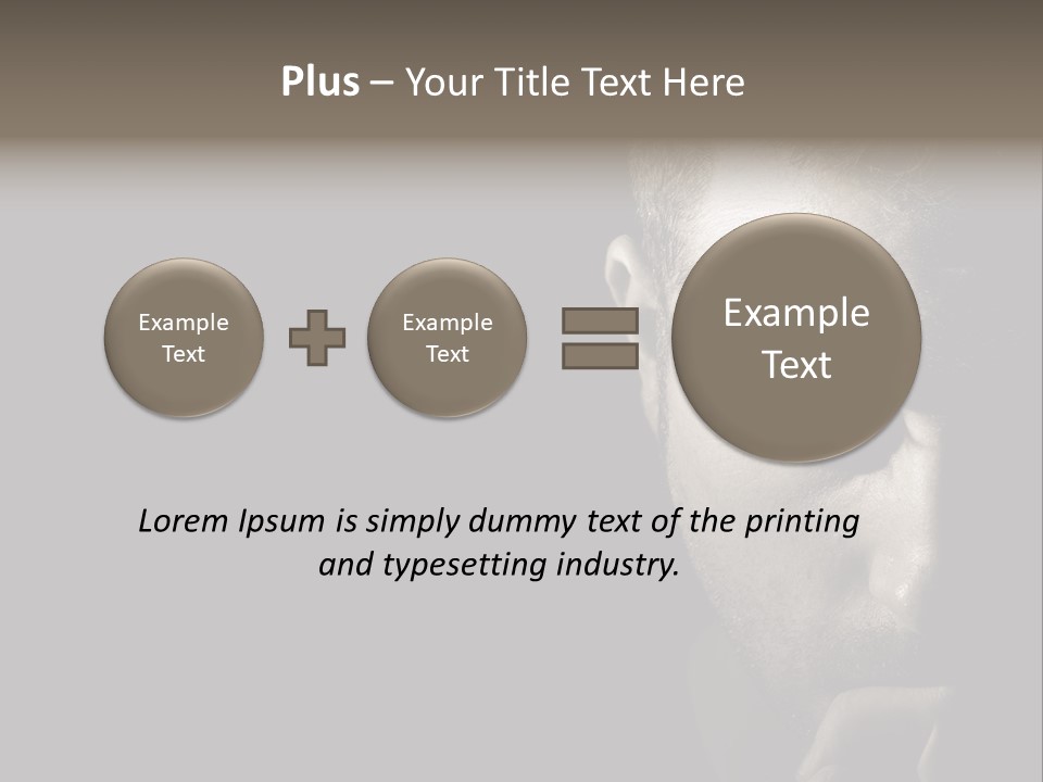 Thinking Dreaming Sly PowerPoint Template