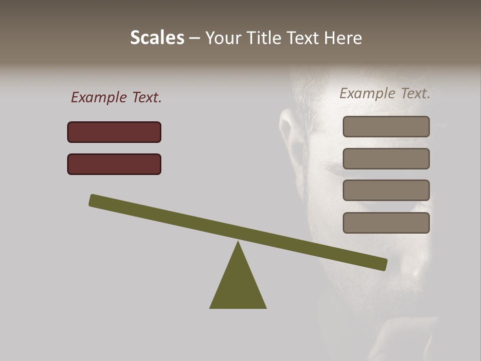 Thinking Dreaming Sly PowerPoint Template