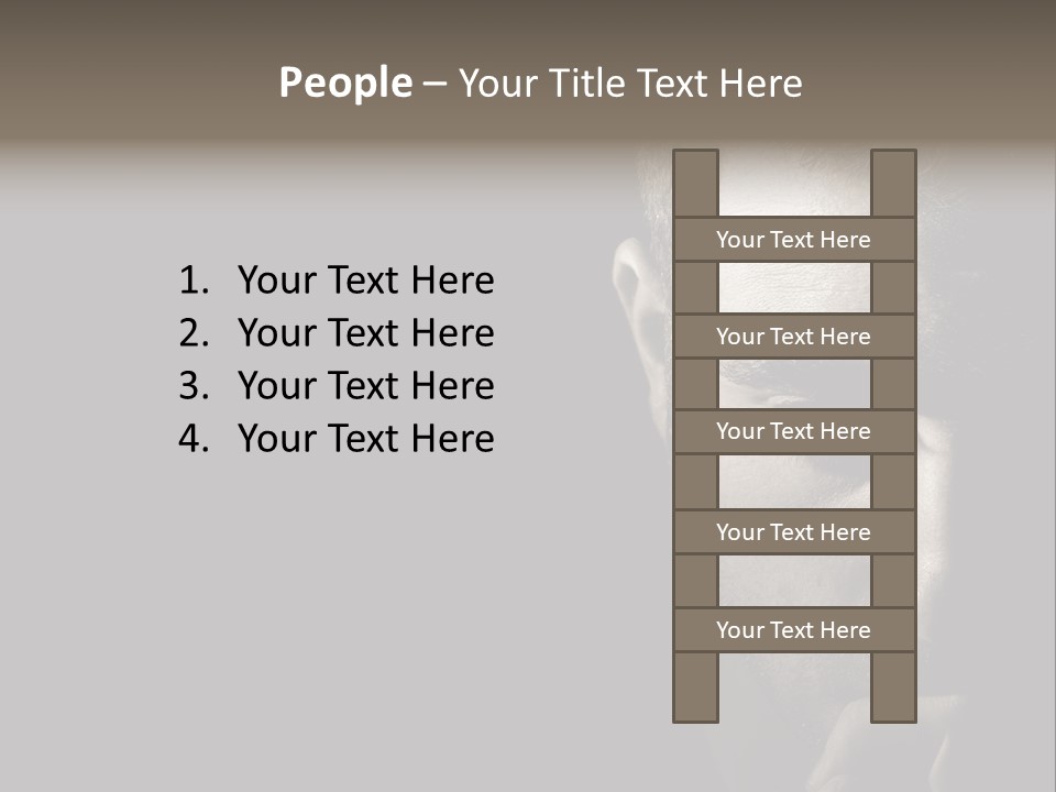 Thinking Dreaming Sly PowerPoint Template