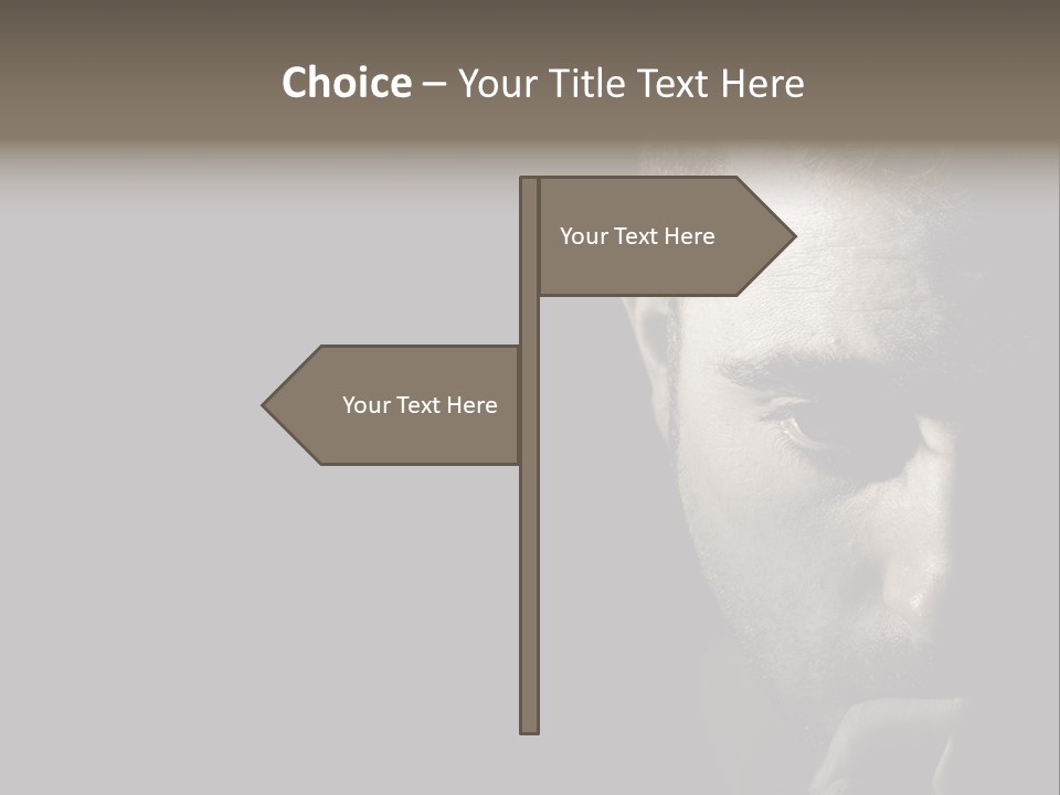 Thinking Dreaming Sly PowerPoint Template