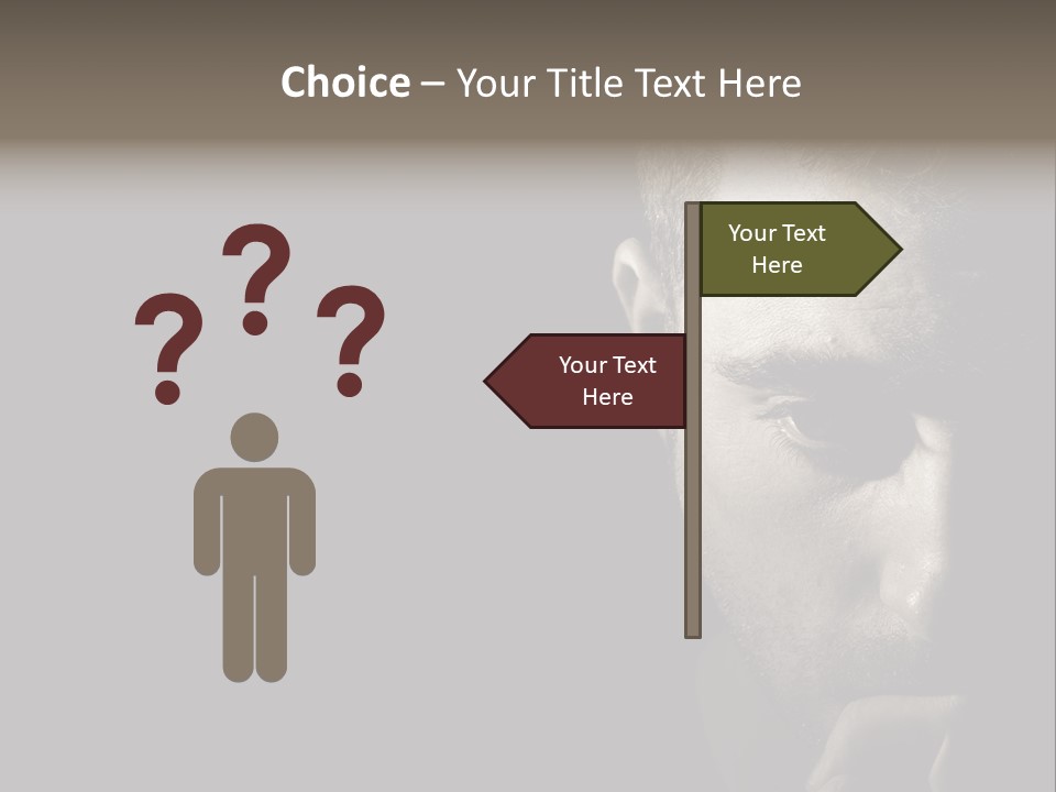 Thinking Dreaming Sly PowerPoint Template