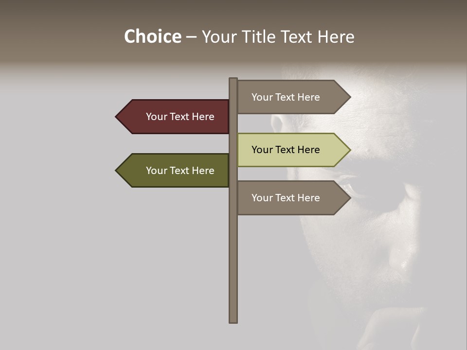 Thinking Dreaming Sly PowerPoint Template