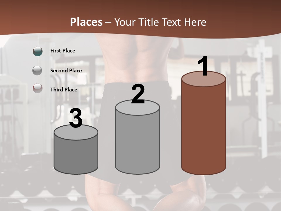 Bodybuilding Weightlifter Sport PowerPoint Template