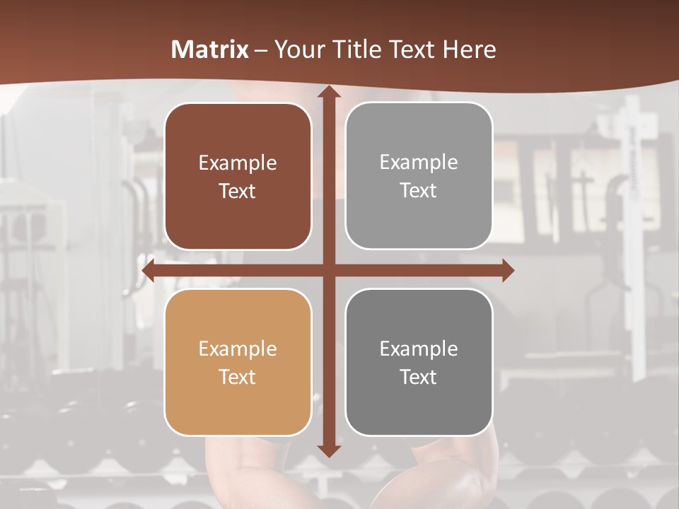 Bodybuilding Weightlifter Sport PowerPoint Template