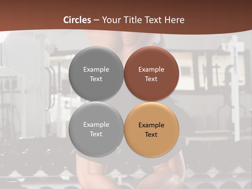 Bodybuilding Weightlifter Sport PowerPoint Template