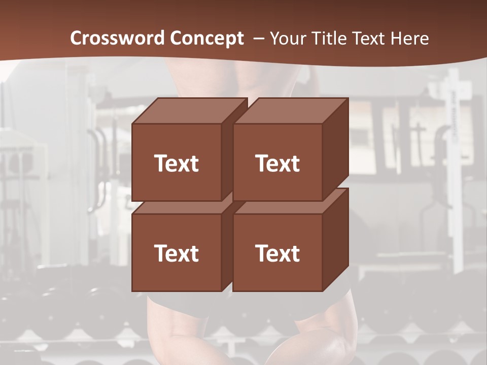 Bodybuilding Weightlifter Sport PowerPoint Template