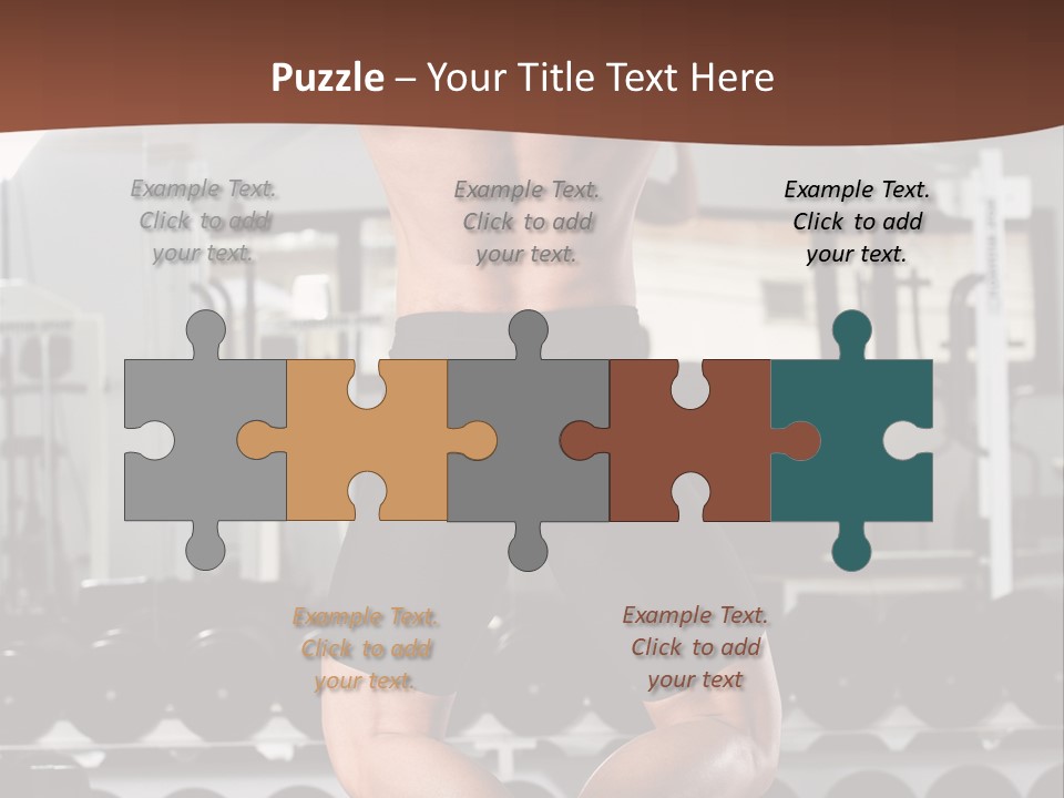 Bodybuilding Weightlifter Sport PowerPoint Template