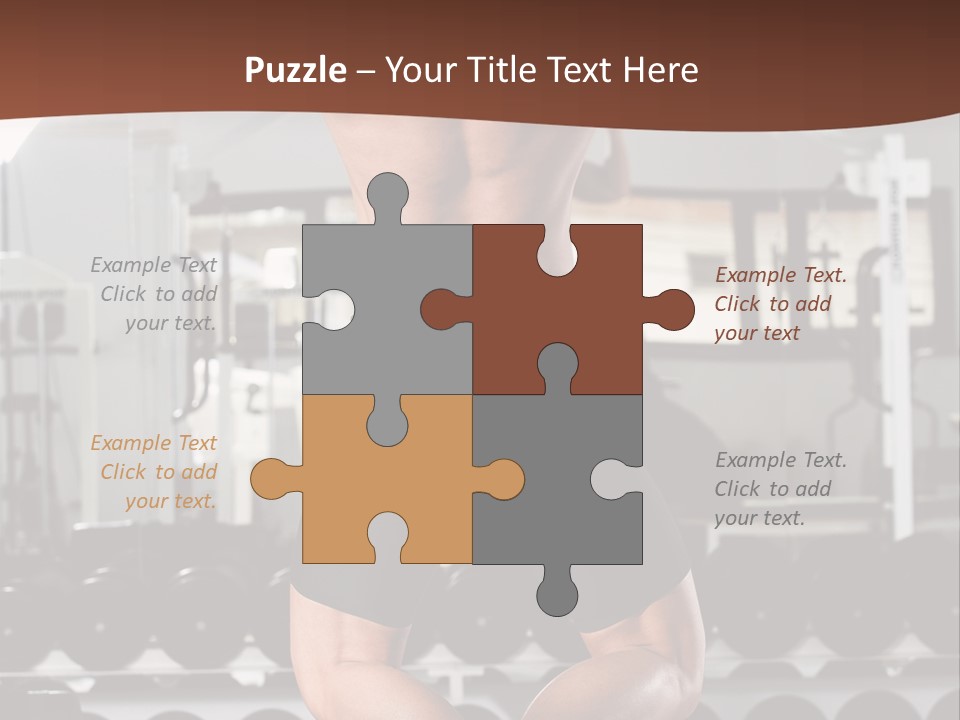 Bodybuilding Weightlifter Sport PowerPoint Template