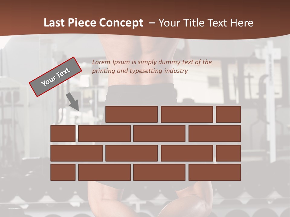 Bodybuilding Weightlifter Sport PowerPoint Template