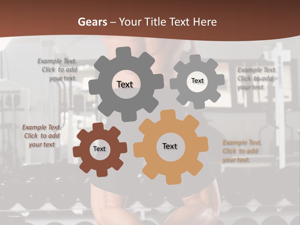 Bodybuilding Weightlifter Sport PowerPoint Template