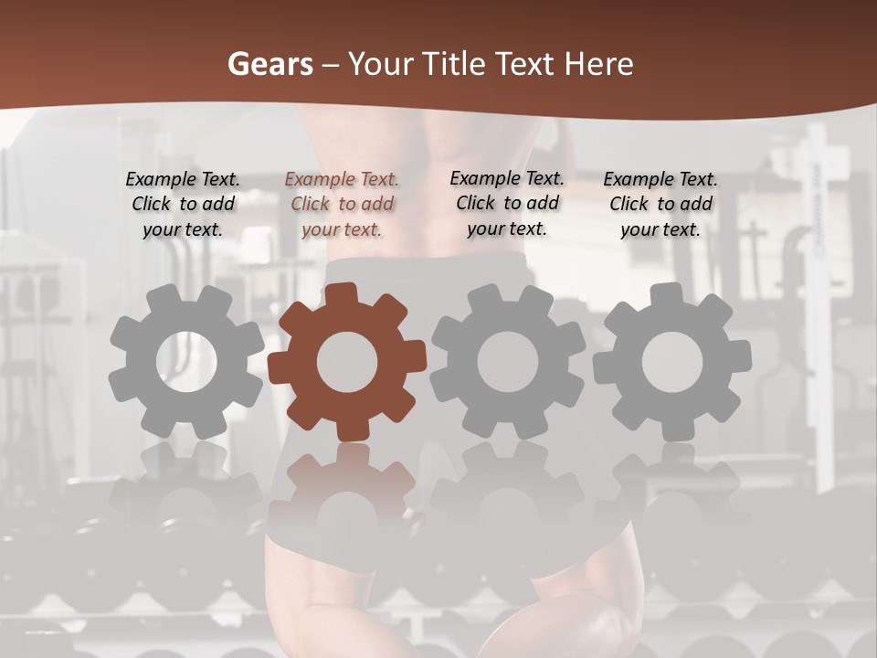 Bodybuilding Weightlifter Sport PowerPoint Template