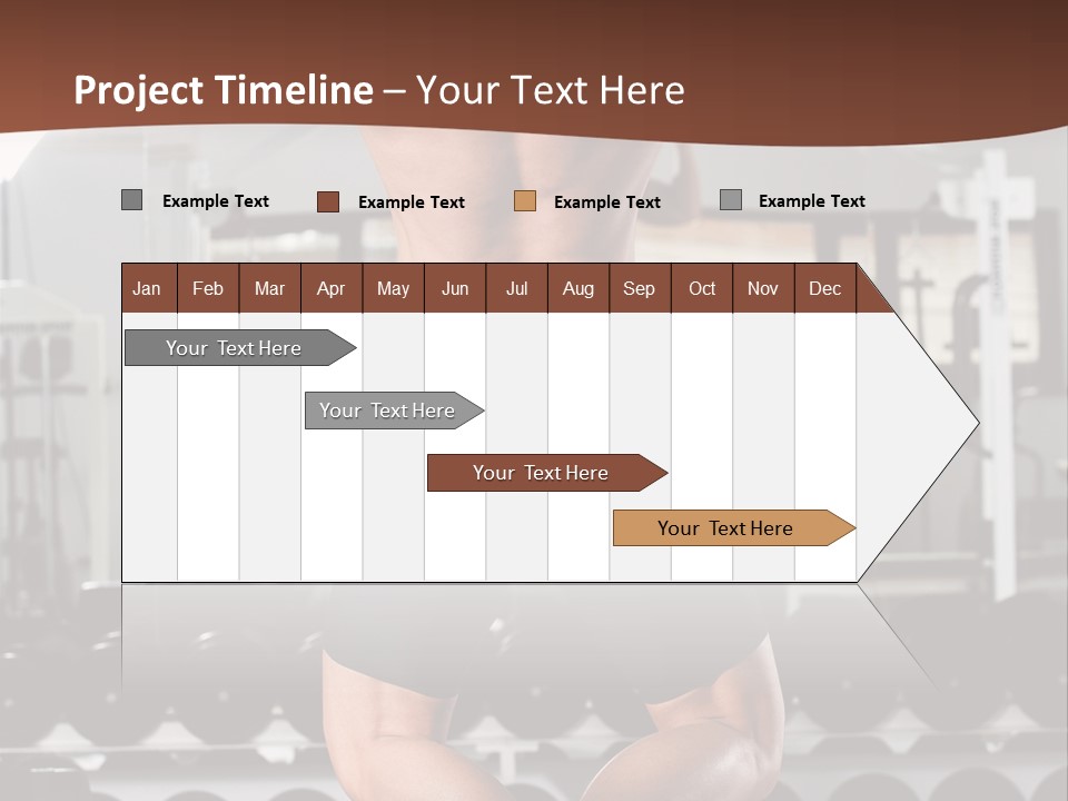 Bodybuilding Weightlifter Sport PowerPoint Template