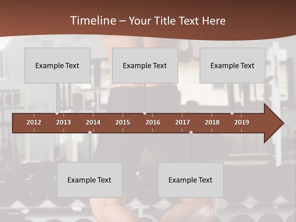Bodybuilding Weightlifter Sport PowerPoint Template